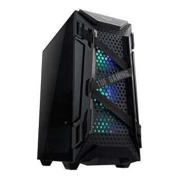 Gabinete ASUS TUF Gaming GT301 Media Torre ATX con Cristal Templado y RGB Negro