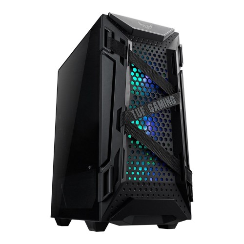 Gabinete ASUS TUF Gaming GT301 Media Torre ATX con Cristal Templado y RGB Negro Gabinete ASUS TUF Gaming GT301 Media Torre ATX con Cristal Templado y RGB Negro