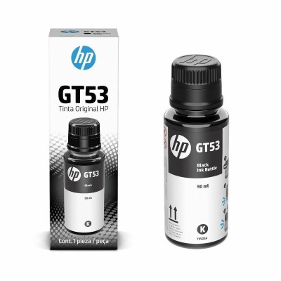 Botella de Tinta Negro HP GT53 - Alto Rendimiento 4000 Páginas - Compatible con HP Ink Tank 115, 315, 410 - Modelo HP-1VV22AL