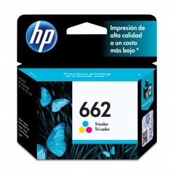 Cartucho de Tinta HP Tricolor 662 para Impresoras Advantage - Modelo HP-CZ104AL