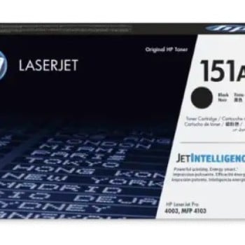 Tóner HP Negro Original para Impresoras LaserJet Pro MFP 4103 - Modelo W1510A 151A1