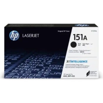 Tóner HP Negro Original para Impresoras LaserJet Pro MFP 4103 - Modelo W1510A 151A1