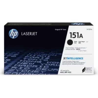 Tóner HP Negro Original para Impresoras LaserJet Pro MFP 4103 - Modelo W1510A 151A1