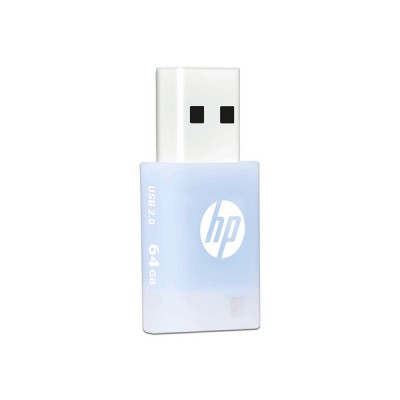 Memoria USB HP 64GB Azul USB 2.0 con Llavero Modelo HPFD168B-64