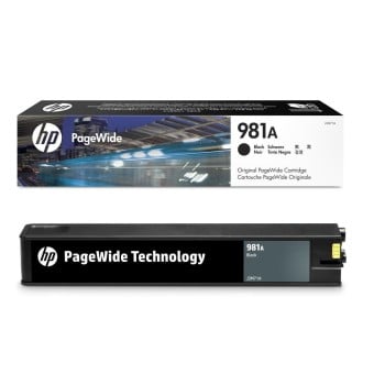 Cartucho de Tinta HP 981A Negro Original - Alto Rendimiento 6000 Páginas - Modelo J3M71A