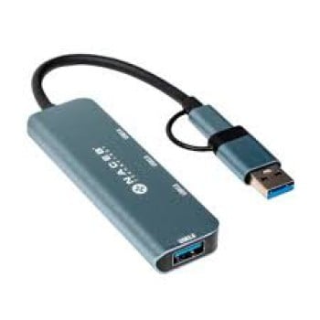 Hub USB-C NACEB 4 Puertos USB 3.0 - Modelo NA-0126