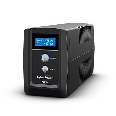UPS CyberPower 750VA/420W 6 Contactos Línea Interactiva LCD AVR - OM750ATLCD