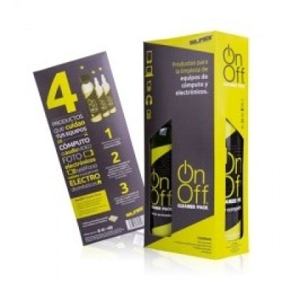 Kit de Limpieza Silimex para Pantallas y Superficies - 4 Productos - ON-OFF-CLEANER-PACK