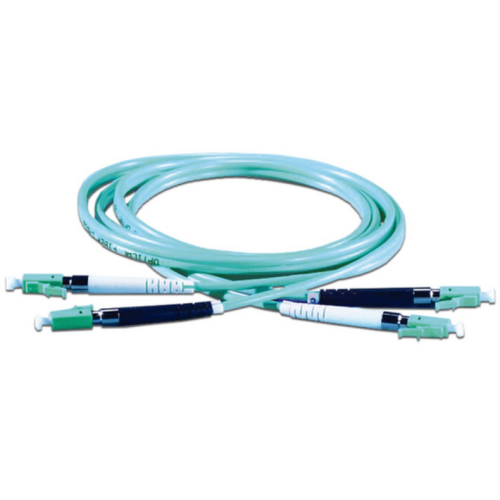 Cable de Fibra Óptica Dúplex Superior Essex LC-LC 1 Metro Multimodo 50 Micras Aqua P1DF2LRGZGZ001M