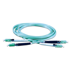 Cable de Fibra Óptica Dúplex Superior Essex LC-LC 3 Metros Multimodo 50 Micras Aqua P1DF2LRGZGZ003M