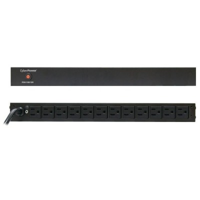 PDU CyberPower 12 Contactos NEMA 5-15R 120V 15A Básico - PDU15B12R