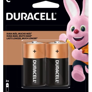 Duracell Pila Alcalina C, 2 Piezas