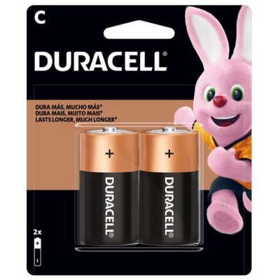 Duracell Pila Alcalina C, 2 Piezas