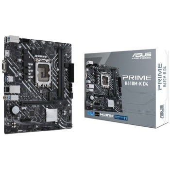Tarjeta Madre ASUS Prime H610M-K, Socket LGA 1700, Compatible con Intel Gen 12-14, DDR5