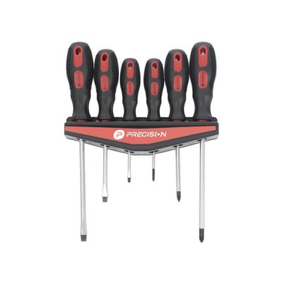 Juego de Desarmadores PRECISION 6 Piezas CRV con Organizador - Modelo PST-H020-07