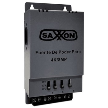 Fuente de Poder Regulable SAXXON PSU1205A-4K - Metálica - 4 Canales - Voltaje Ajustable