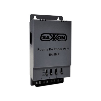 Fuente de Poder Regulable SAXXON PSU1205A-4K - Metálica - 4 Canales - Voltaje Ajustable