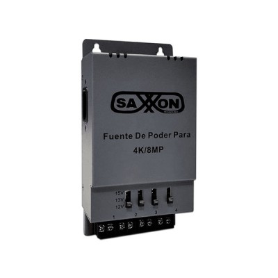 Fuente de Poder Regulable SAXXON PSU1205A-4K - Metálica - 4 Canales - Voltaje Ajustable