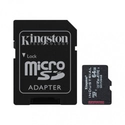 Tarjeta MicroSDHC Kingston Industrial 64GB Clase 10 A1 P-SLC Modelo SDCIT2/64GB