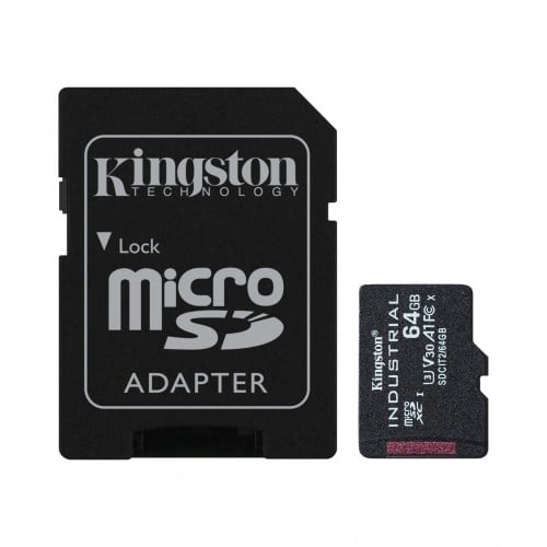 Tarjeta MicroSDHC Kingston Industrial 64GB Clase 10 A1 P-SLC Modelo SDCIT2/64GB Tarjeta MicroSDHC Kingston Industrial 64GB Clase 10 A1 P-SLC Modelo SDCIT2/64GB