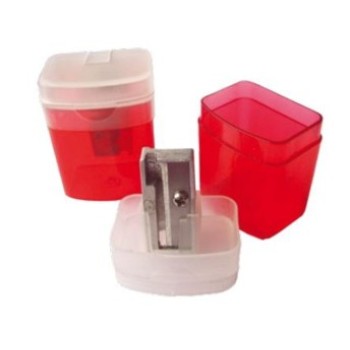 Sacapuntas MAE Metálico con Depósito, Paquete con 24 piezas.