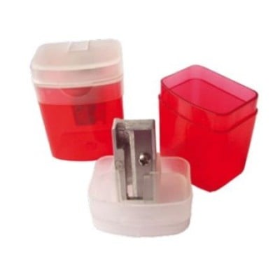 Sacapuntas MAE Metálico con Depósito, Paquete con 24 piezas.