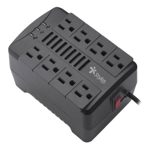 Regulador de Voltaje Stylos 480W AVR con 8 Salidas Modelo STTR480B