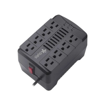 Regulador de Voltaje Stylos 650W AVR con 8 Salidas AC Modelo STTR650B