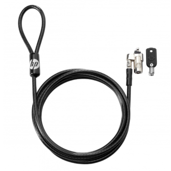 Candado de Seguridad HP con Cable de 1.83 m - Negro - Modelo T1A62AA Candado de Seguridad HP con Cable de 1.83 m - Negro - Modelo T1A62AA