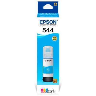 Tinta Cian Epson para Impresoras L3110, L3150, L5190, L3210, L3250 - Modelo EP-T544220-AL