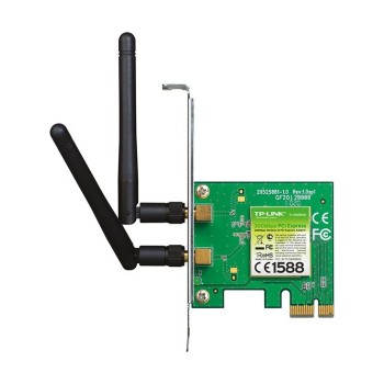Tarjeta de Red Inalámbrica TP-LINK PCI Express N 300Mbps con 2 Antenas Modelo TP-WN881ND