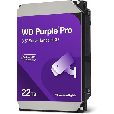 Disco Duro Western Digital WD Purple Pro 22TB SATA III para Vigilancia WD221PURP