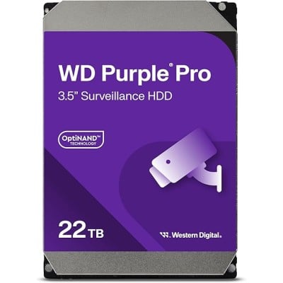 Disco Duro Western Digital WD Purple Pro 22TB SATA III para Vigilancia WD221PURP