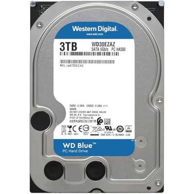 Disco Duro Interno Western Digital WD Blue 3TB SATA 3.5" 5400 RPM Modelo WD30EZAZ