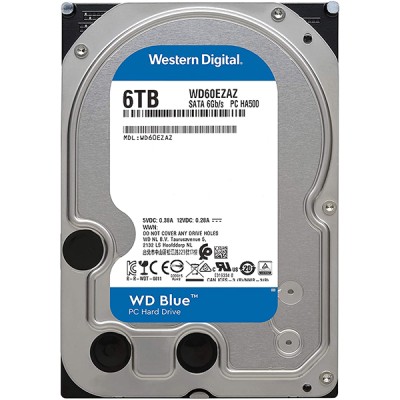 Disco Duro Western Digital WD Blue 3.5" 6TB SATA III WD60EZAX