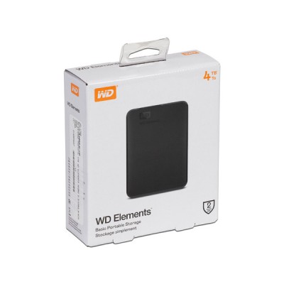 Disco Duro Externo Western Digital WD Elements 4TB USB 3.0 Negro - WDBU6Y0040BBK-WESN