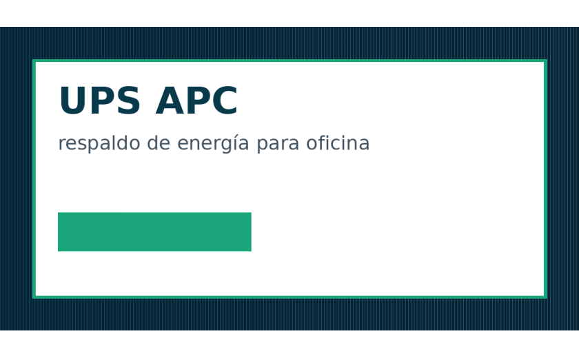Cómo elegir un UPS APC para oficina, red o punto de venta