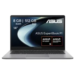 Laptop ASUS ExpertBook PM1403CDA, 14 pulgadas, Ryzen 5 150, 8 GB, SSD 512 GB, Windows 11 Pro, gris