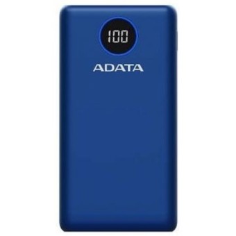Power Bank ADATA 20,000 mAh Carga Rápida QC 3.0 USB-C Azul - AP20000QCD-DGT-CDB