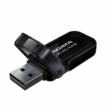 Memoria USB ADATA UV240 64GB USB 2.0 Negro - UV240BK-64G