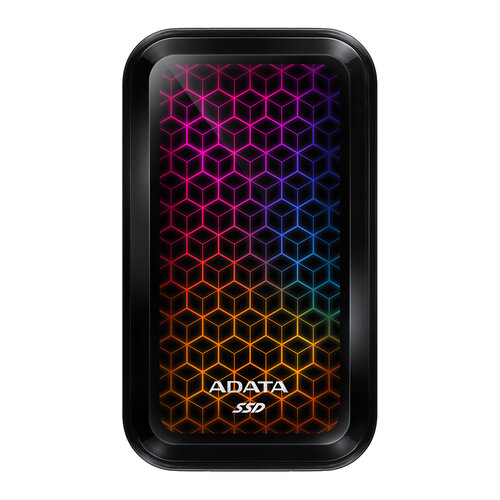 Unidad de Estado Sólido Externo ADATA SE770G 1TB USB-C 3.2 RGB Negro