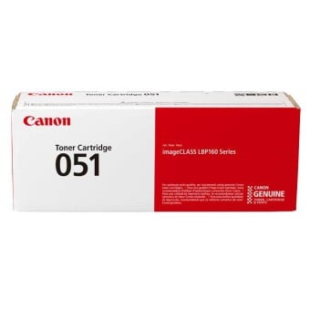 Cartucho de Tóner Canon 051 Negro Láser Original - Modelo 2168C001AA Cartucho de Tóner Canon 051 Negro Láser Original - Modelo 2168C001AA