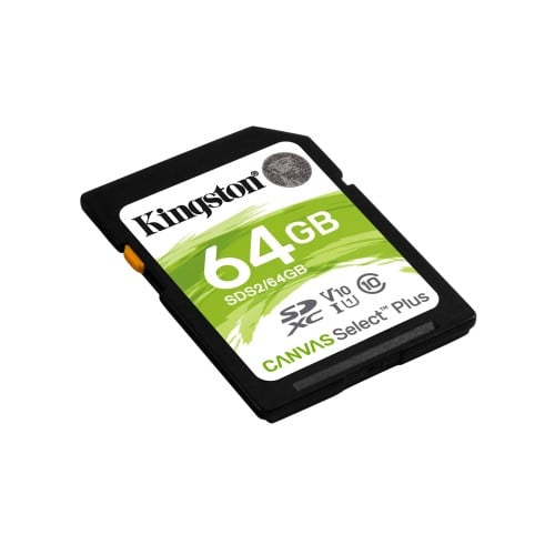 Memoria SDXC Kingston Canvas Select Plus 64GB Clase 10 UHS-I - SDS2/64GB Memoria SDXC Kingston Canvas Select Plus 64GB Clase 10 UHS-I - SDS2/64GB