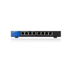 Switch Linksys 8 Puertos Gigabit PoE+ para Redes Profesionales - Modelo LGS108P
