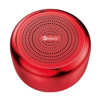 Bocina Portátil GETTTECH Bluetooth 5.0 Inalámbrica Rojo - Modelo Gam-31501R
