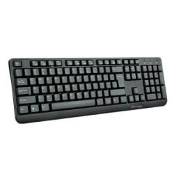 Teclado Vorago KB-102 Alámbrico USB Español Multimedia Tamaño Completo