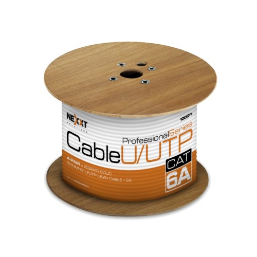 Bobina de Cable Nexxt UTP Cat6a 305m LSZH Gris - PCGUCC6ALZGR Bobina de Cable Nexxt UTP Cat6a 305m LSZH Gris - PCGUCC6ALZGR