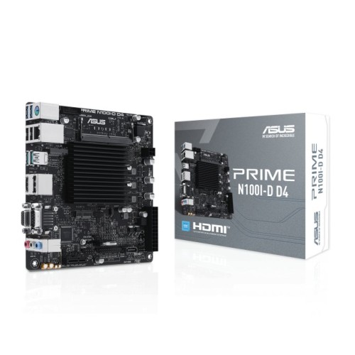 Tarjeta Madre ASUS PRIME N100I-D D4 - Intel N100 - Mini ITX - DDR4 Tarjeta Madre ASUS PRIME N100I-D D4 - Intel N100 - Mini ITX - DDR4