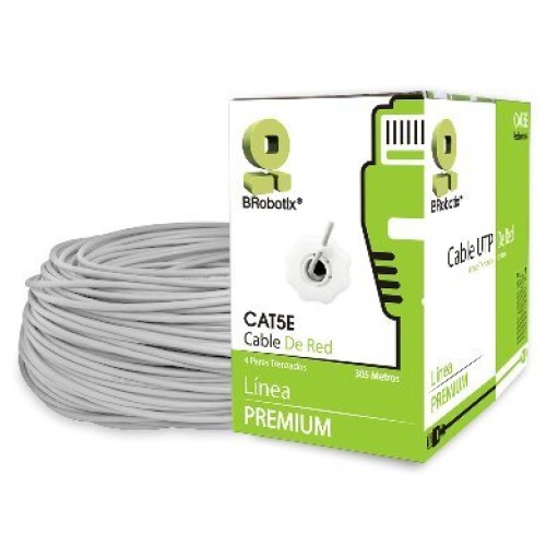 Bobina BRobotix Cat5e 305m Gris 65740