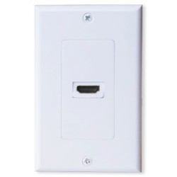 Tapa HDMI BROBOTIX 1 Puerto Blanco para Conexiones HDMI - Modelo 163225
